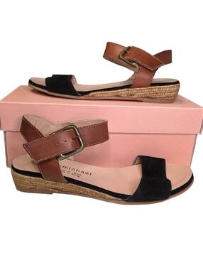 Eric Michael Women's Amanda Wedge Espadrille Sandals Size 38 (US 7-7.5)